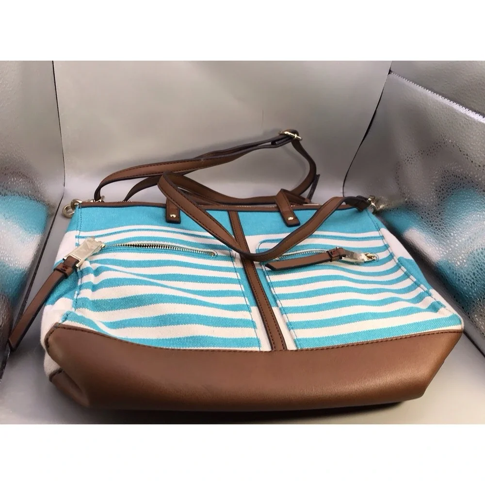 Tommy Hilfiger Satchel/Tote Top Handle Or Crossbody Strap Multi Pockets With Zip